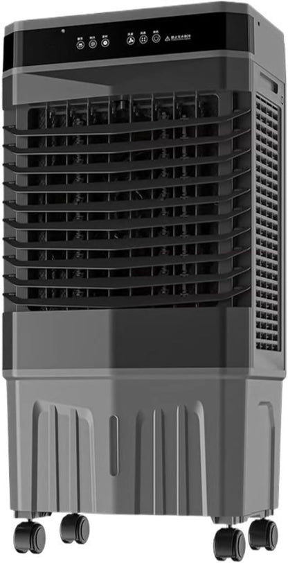 GENERIC Ventilateur De Refroidisseur D'air Portable Avec Boîtes à Glace, 3 Vitesses, Humidificateur Oscillant Pour Bureau De Chambre, Refroidissement Par évaporation Silencieux Avec Minuterie Et Roues