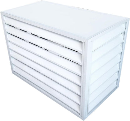GENERIC Housse Robuste En Aluminium Pour Climatiseur D'extérieur – Réduction Du Bruit Antivol Et Clôture Décorative Pour Cacher L'unité De Climatisation – Protection Contre Les Intempéries