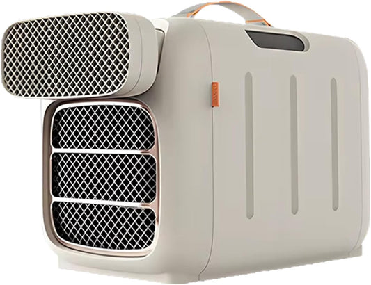  Climatiseur Portable 4800BTU, Silencieux ≤40dB, Refroidissement & Chauffage 16-32°C, Compresseur Intégré,Coque ABS Durable, Pour Tente Camping-Car Caravane Fourgon Cooling&Heating