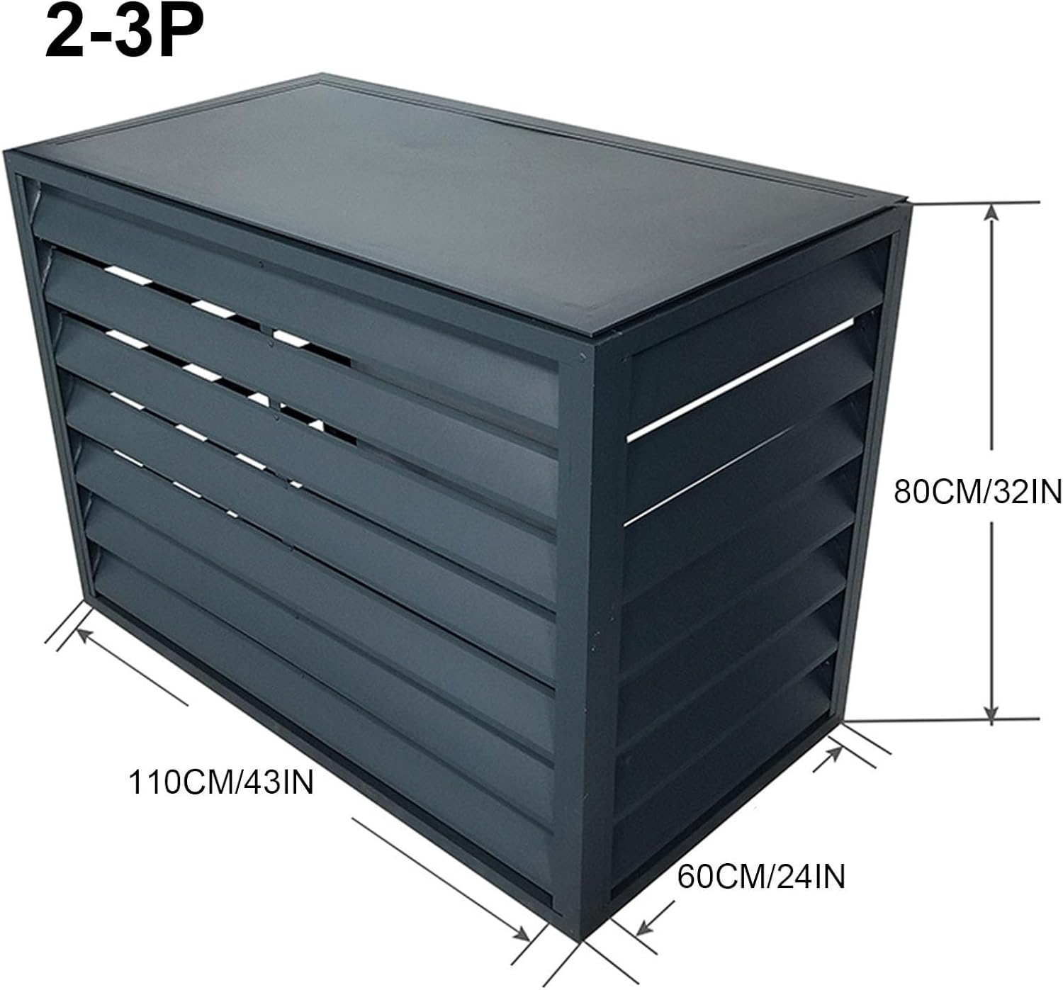 GENERIC Housse De Protection Pour Climatiseur, Mini Unité De Climatisation En Extérieur, Bouclier Antivol En Aluminium Robuste, Protection De Radiateur Résistante Aux Intempéries, Amélioration De L'efficacité