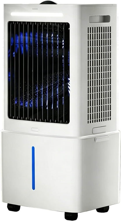  Climatiseur Évaporatif Portable 25L, Refroidisseur D'Air 3-en-1 Avec Télécommande, Écran Tactile, 3 Vitesses, Oscillation Automatique, Minuterie 12H, Silencieux 80W Pour Maison Bureau Chambre