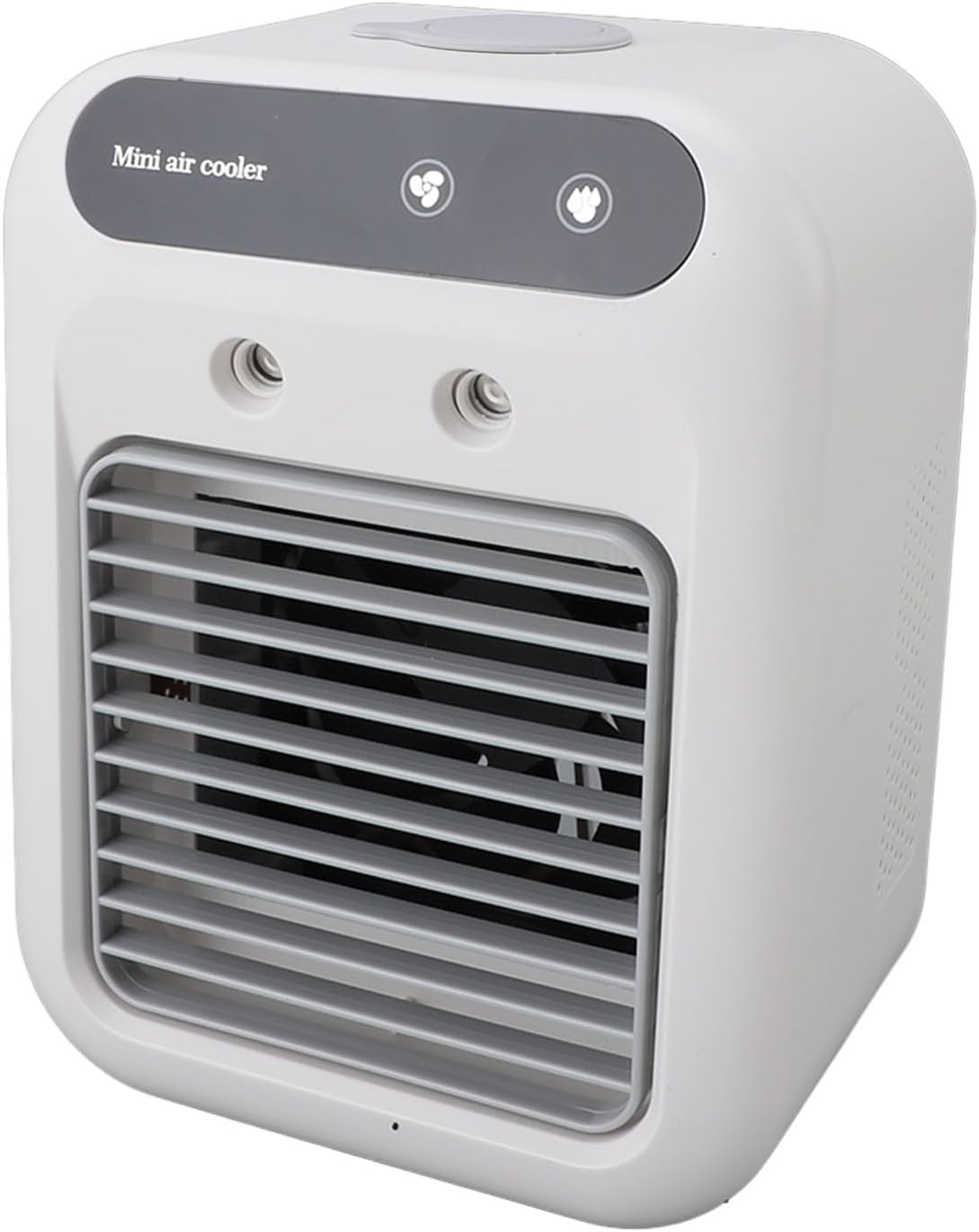  SUNGOOYUE Climatiseur Portable, Mini Ventilateur AC ABS Avec Batterie Rechargeable De 1200 MAh, Réservoir De 500 Ml, Chargement USB, Refroidisseur Personnel Silencieux Pour La Maison, Le Bureau, La