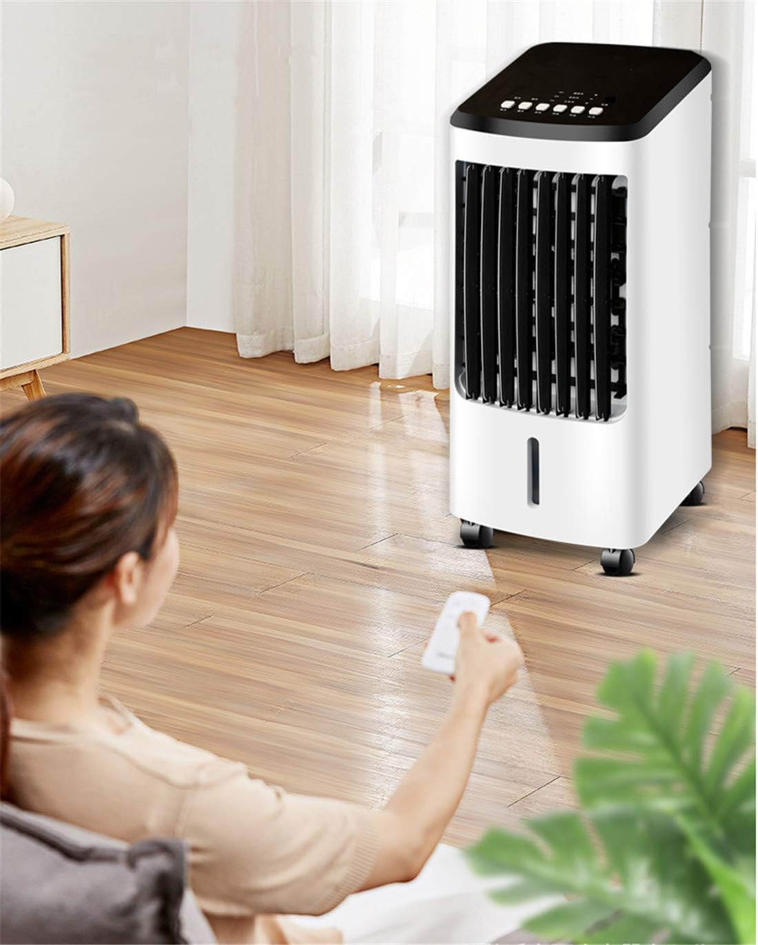  Climatiseur Mobile Refroidisseur évaporatif Silencieux Réglable Humidificateur Air Ventilateur Avec Télécommande 8h Timer Rapide à Utiliser (Mechanical)