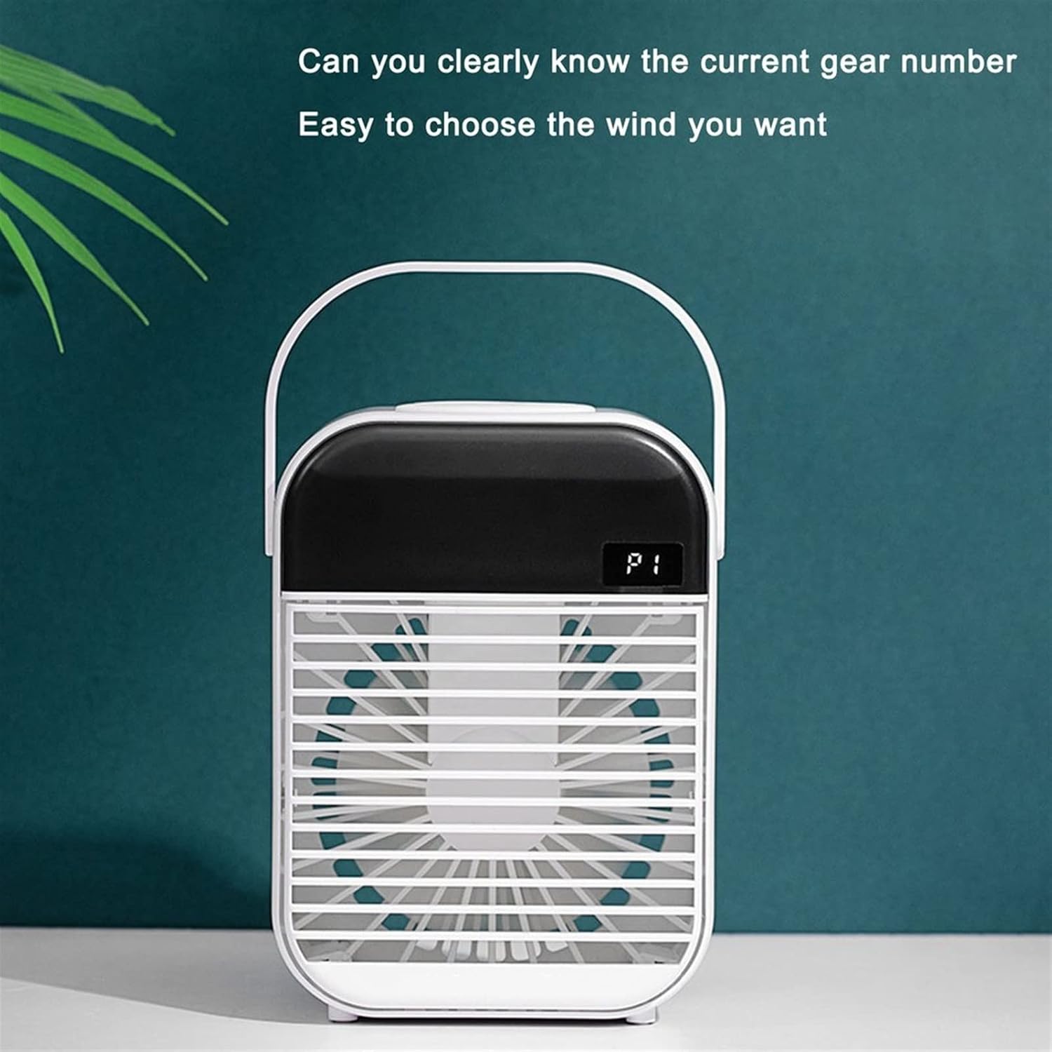  DieffematicKTY Climatiseur Mobile Cooling Fan Air Conditioner Humidifier Handheld Smart Digital Night Light Cold Fog Diffuser Fan Suitable For Office Home