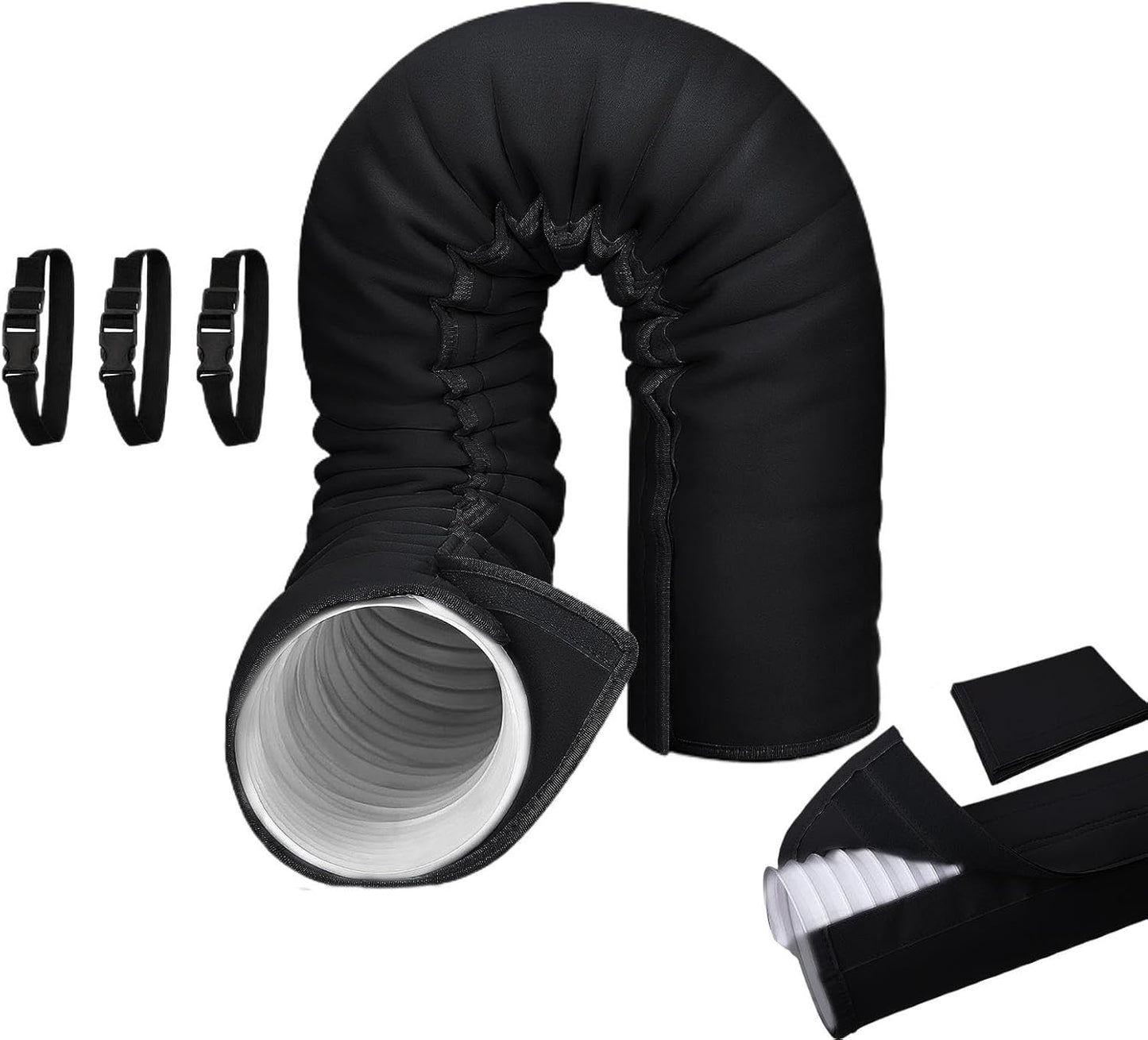  Gaine Isolante Pour Tuyau De Climatiseur – Protection Portable Manchon D'isolation, Compatible 5 Et 5,9 Pouces. Réduit La Condensation Et Améliore L'efficacité Énergétique – Pour Climatisation Mobile