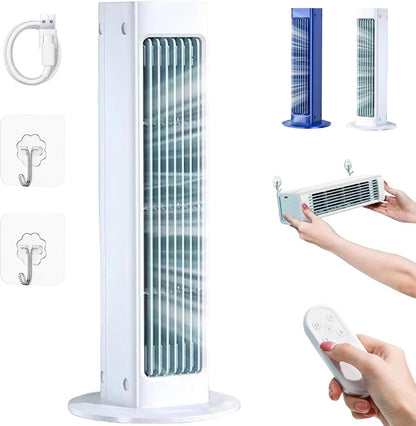  Climatiseur Portable Breeza Pro 2.0 Original, Climatiseur, Installation Sans Perçage, 3 Vitesses, Ultra Silencieux Et Écoénergétique, Pour Chambre, Bureau (Blanc,Rechargeable)