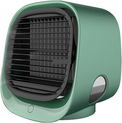  DieffematicKTY Climatiseur Mobile Air Cooler Fan Mini Desktop Air Conditioner With Night Light Mini Water Cooling Fan Humidifier (Color : Green)