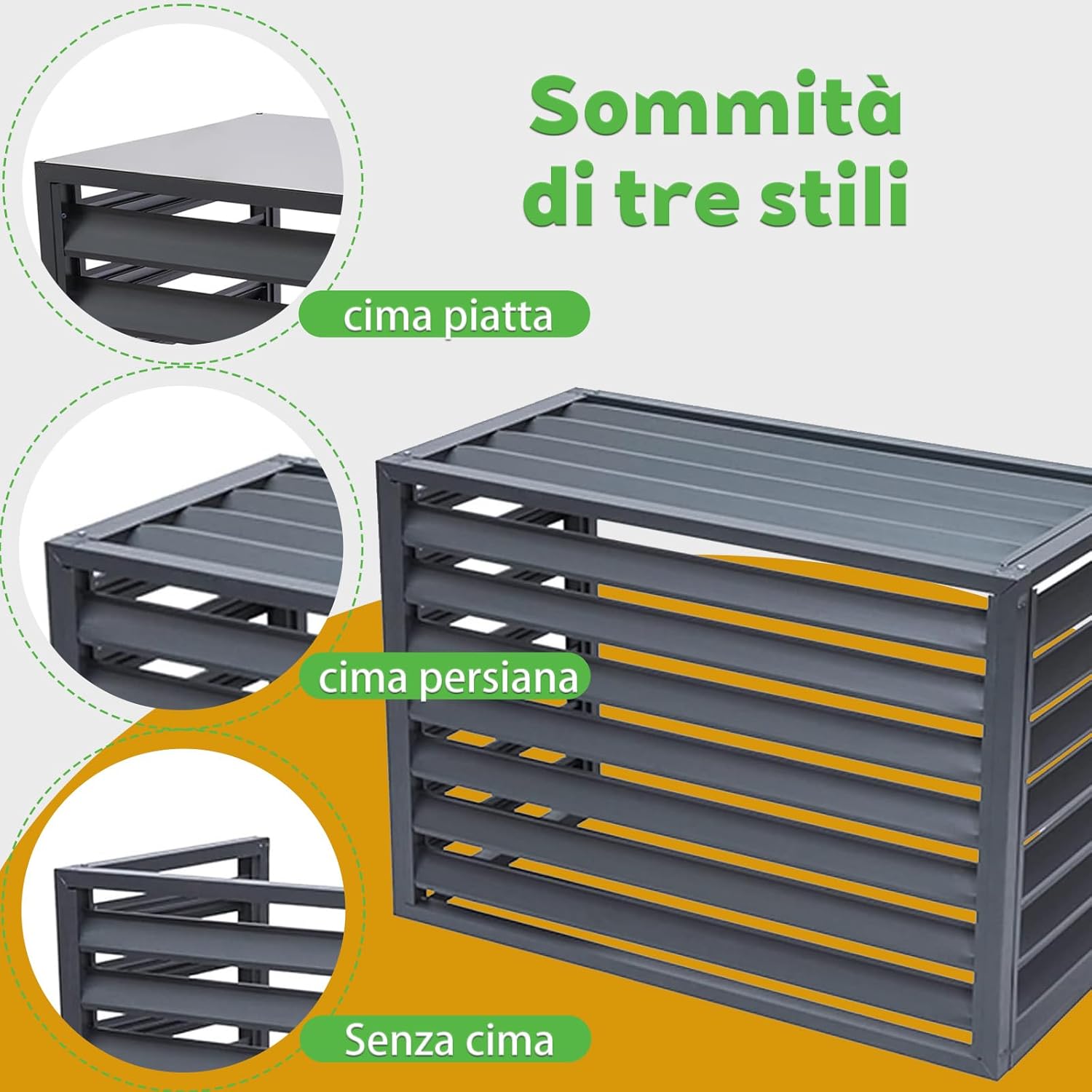 GENERIC Housse De Pompe à Chaleur Extérieure Pour Climatiseur Imperméable Et Résistante Aux Intempéries (L120W70H150) 5 Couches En Tissu Bouclier Contre La Pluie, La Neige Et Les Rayons UV
