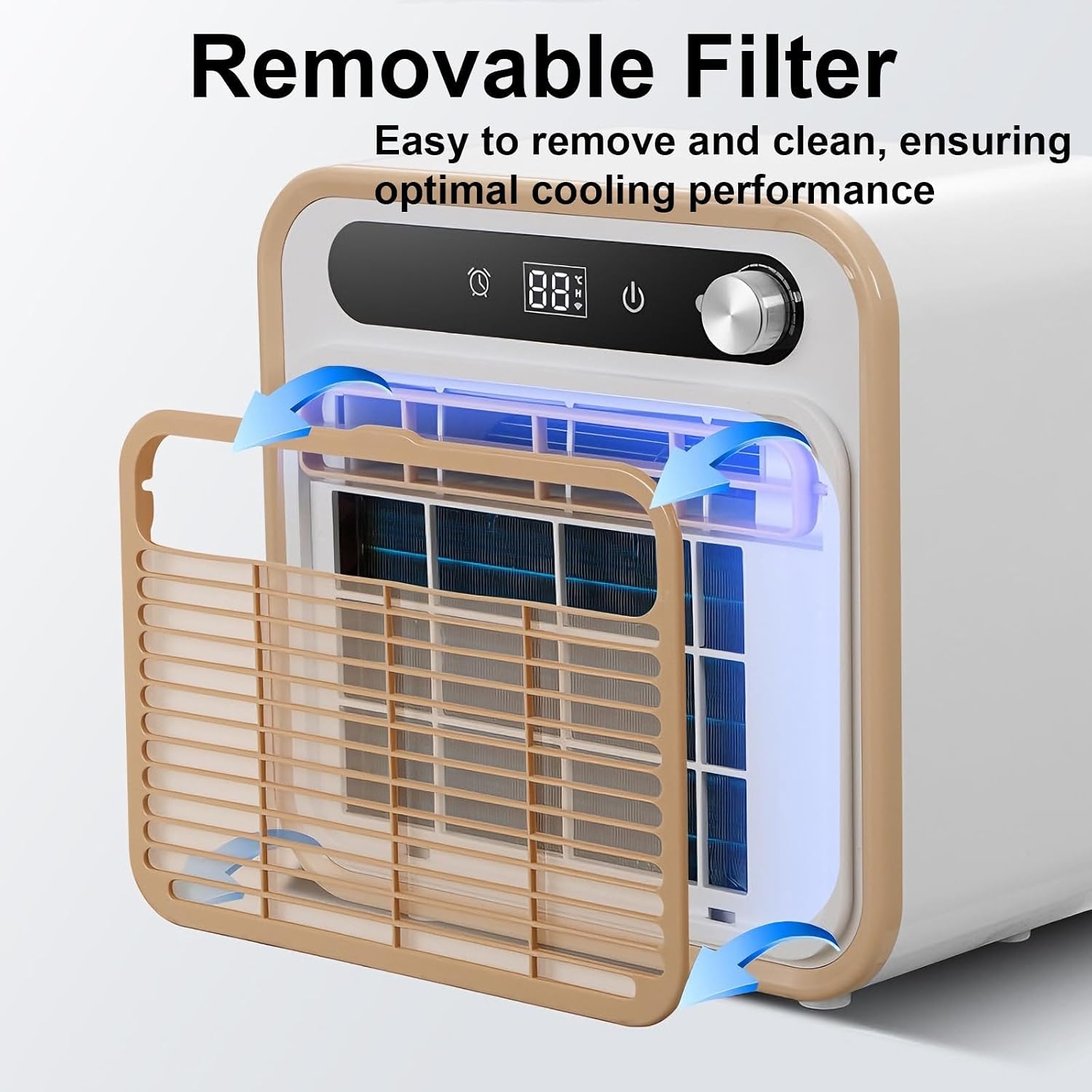  130m3/h Split AC, Refroidisseur De Camping Silencieux Avec Télécommande WiFi, 12H Minuterie, Conception Légère Sans Tuyau Pour Camion De Tente De Camping-Car Caravane à L'extérieur