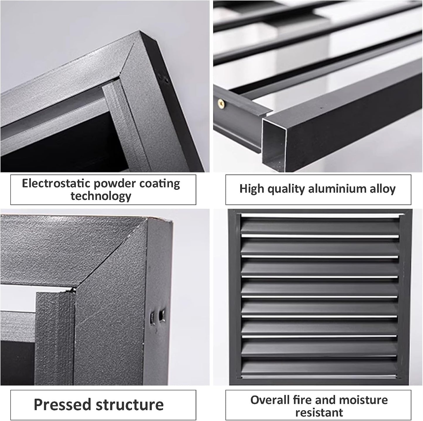 GENERIC Housse De Protection Pour Climatiseur Extérieur En Aluminium Et étagère à Fleurs Autonome Avec Persiennes 110 X 60 X 80 C Protection Et Design élégant