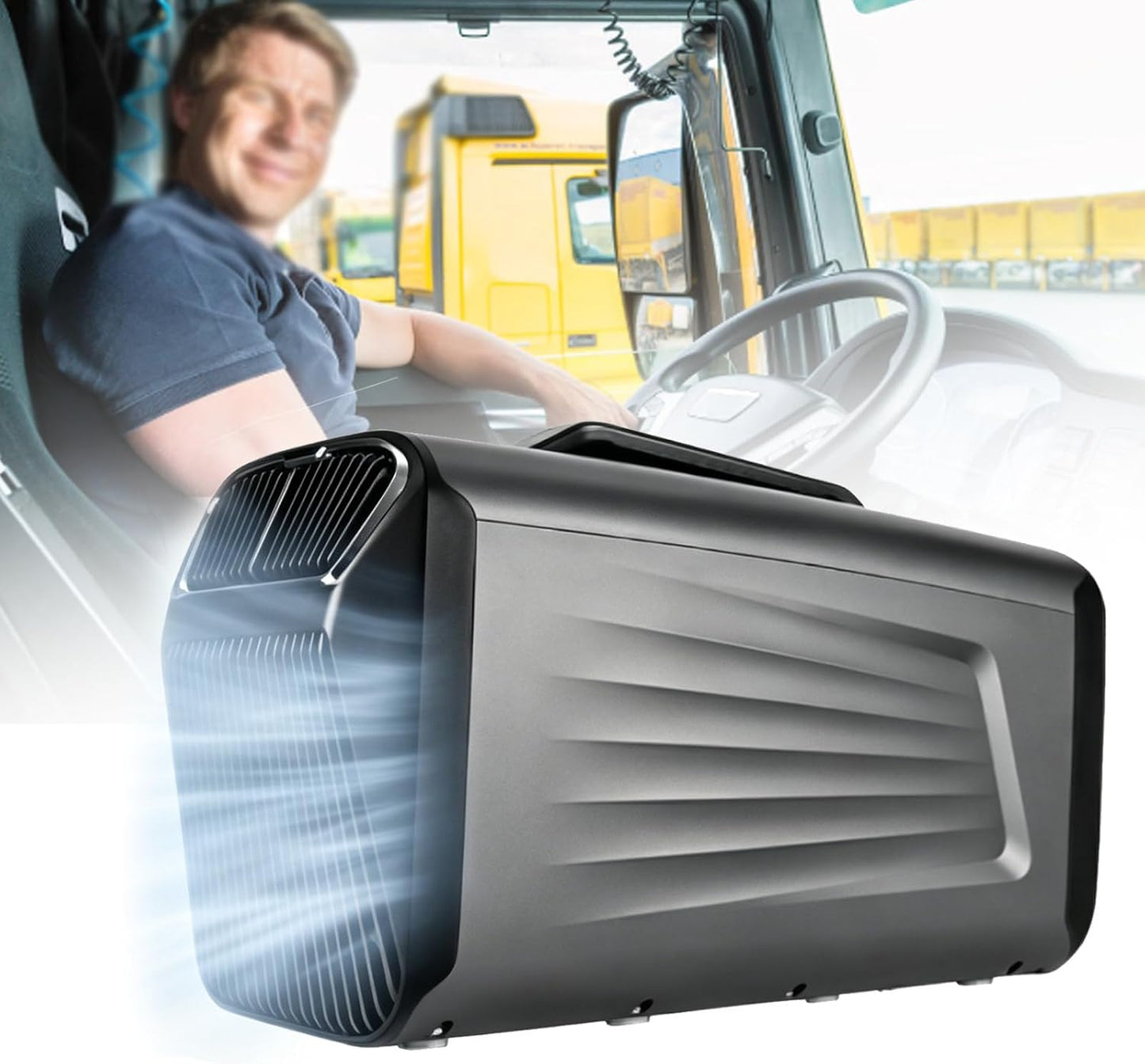  Climatiseur Portable Pour Tentes De Camping, Avec Fonction Déshumidificateur, Faible Consommation D'énergie, Surface De Refroidissement De 8 à 10 M²,Pour Camping-Cars Et Les Vans Aménagés. 12V/220V