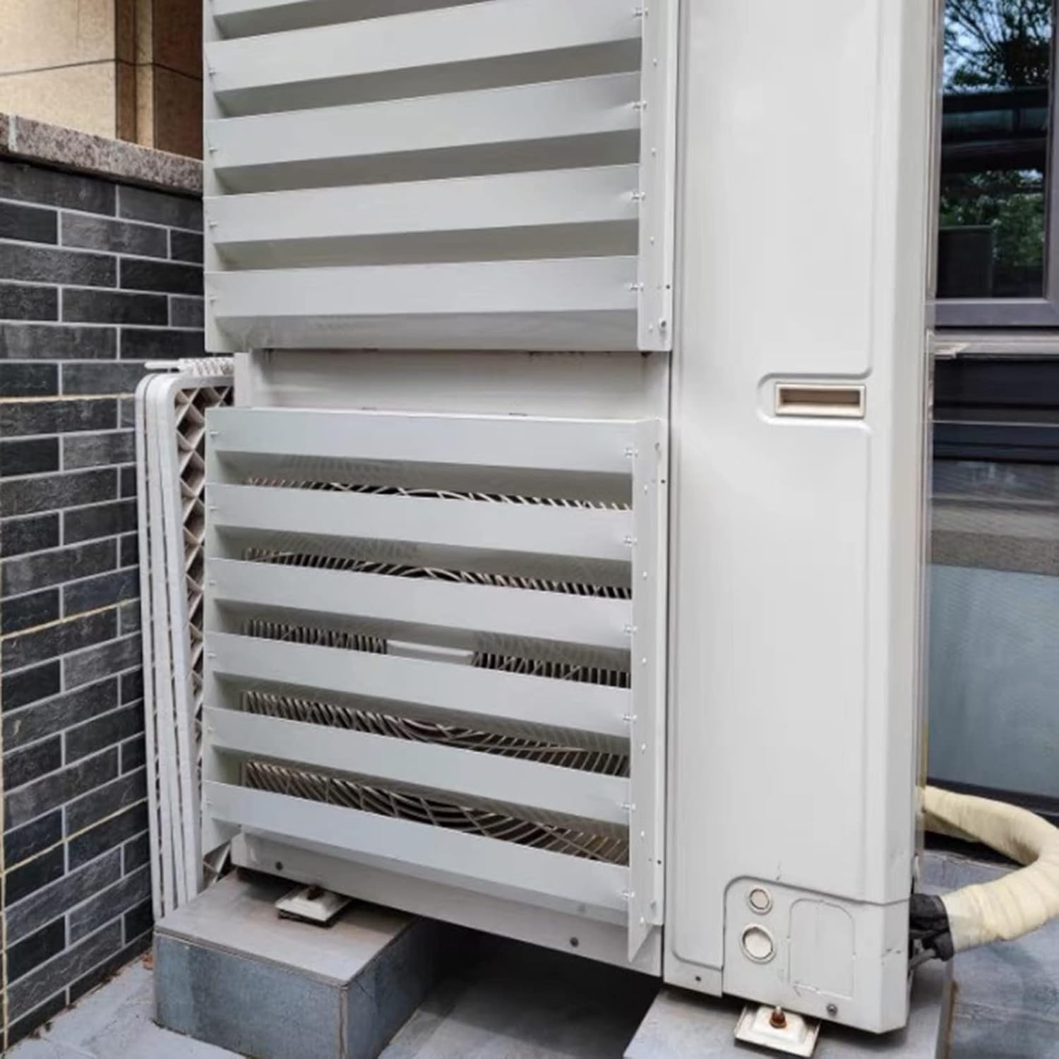GENERIC Housse De Guidage D'air Pour Unité De Climatisation Extérieure – Déflecteur De Soufflage Anti-direct Et Déflecteur De Vent Pour Protection De Climatiseur, Stores à Condensateur Et écran De Clôture