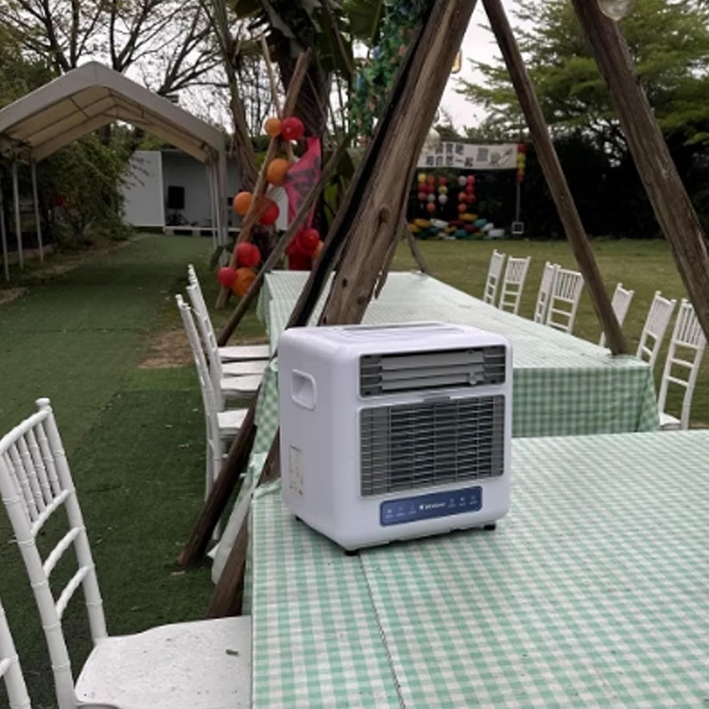  14000BTU Climatiseur Portable, Ventilateur De Refroidissement à économie D'énergie De Contrôle Tactile Pour Le Camping à Domicile, Pas De Fenêtre Nécessaire, Unité AC Compacte 238W Pour L'utilisation