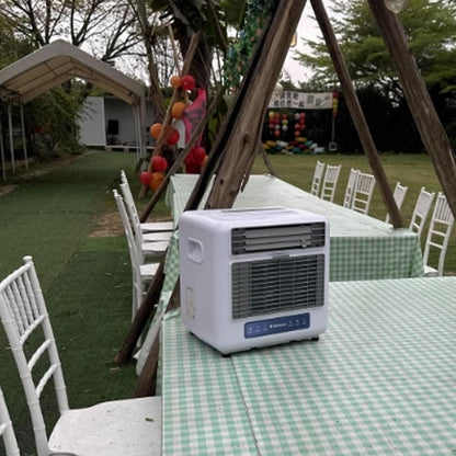  14000BTU Climatiseur Portable, Ventilateur De Refroidissement à économie D'énergie De Contrôle Tactile Pour Le Camping à Domicile, Pas De Fenêtre Nécessaire, Unité AC Compacte 238W Pour L'utilisation