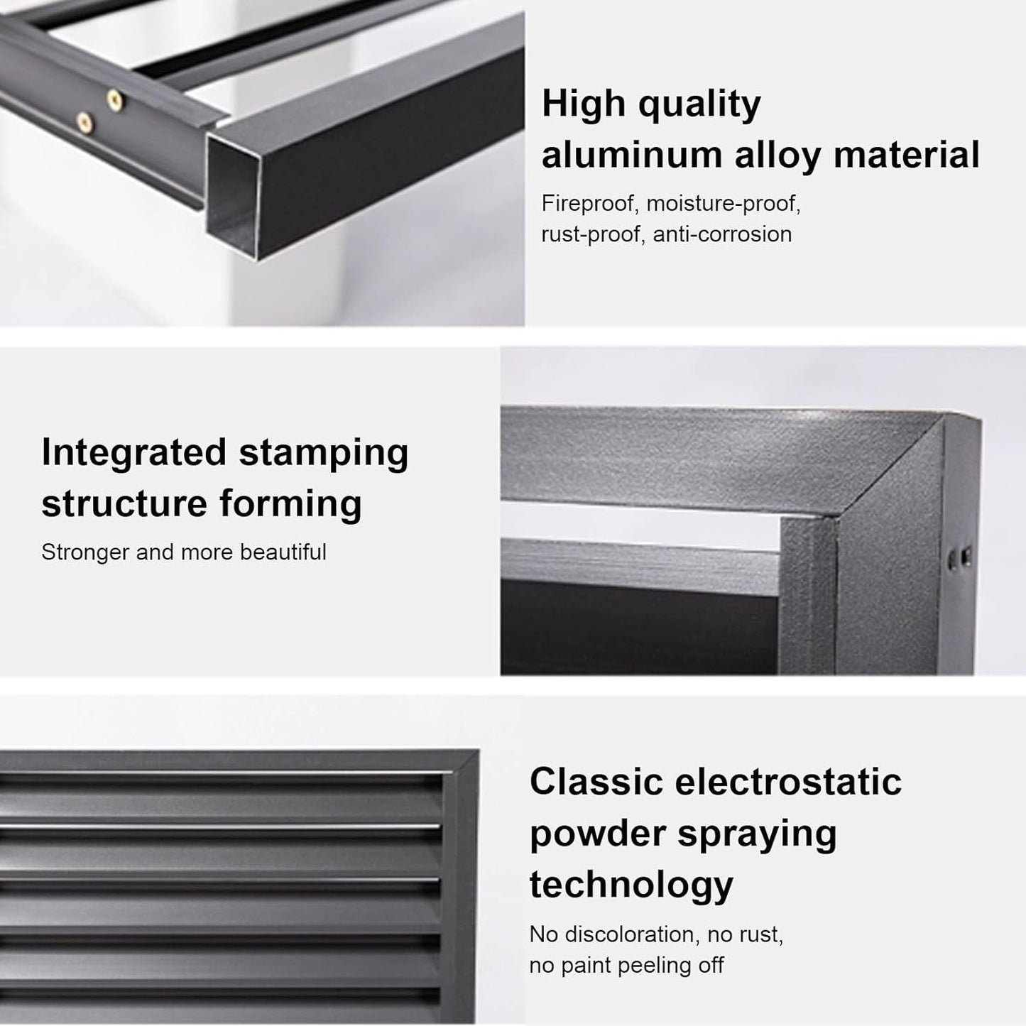 GENERIC Mini Housse De Climatiseur Fendue En Aluminium Pour Protection De Pompe à Chaleur Extérieure, Clôture élégante Pour Dissimuler Les Unités, Résistante Aux Intempéries Pour Une Utilisation En Intérieur
