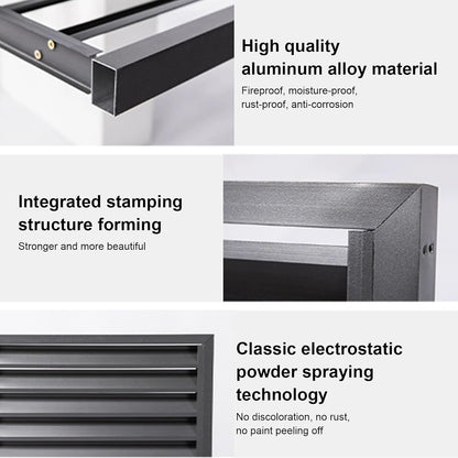 GENERIC Housse Marron Pour Climatiseur – Clôture En Alliage D'aluminium Pour Unités De Fenêtre, Protection Contre La Pluie, Utilisation Intérieure Et Extérieure, Cachette élégante Pour Unités De Climatisation