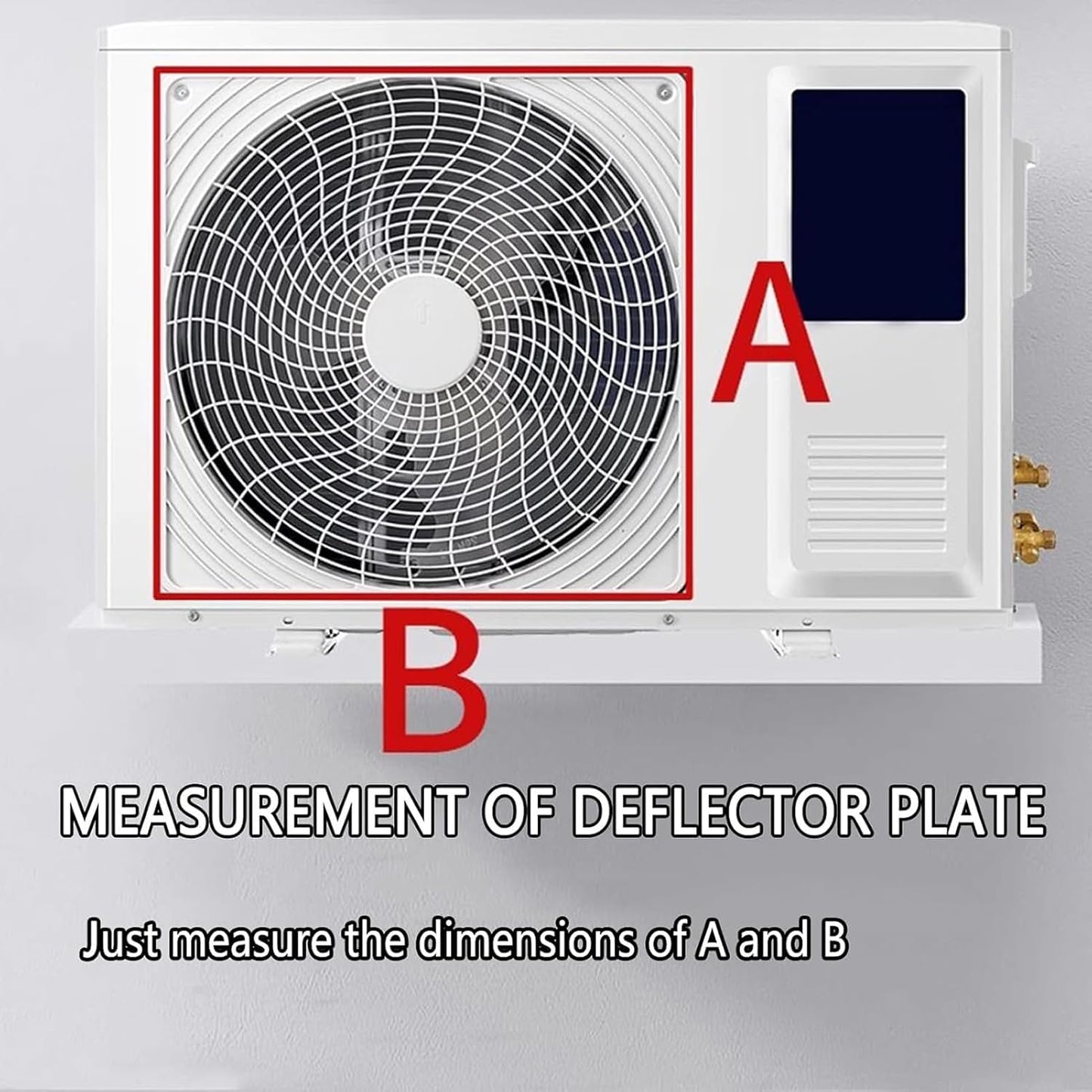 GENERIC Housse De Protection Pour Climatiseur Extérieur - Pour Pompe à Chaleur - Écran De Persienne D'aération (65 X 65 Cm) - Protection Résistante Aux Intempéries Pour L'efficacité énergétique Et La