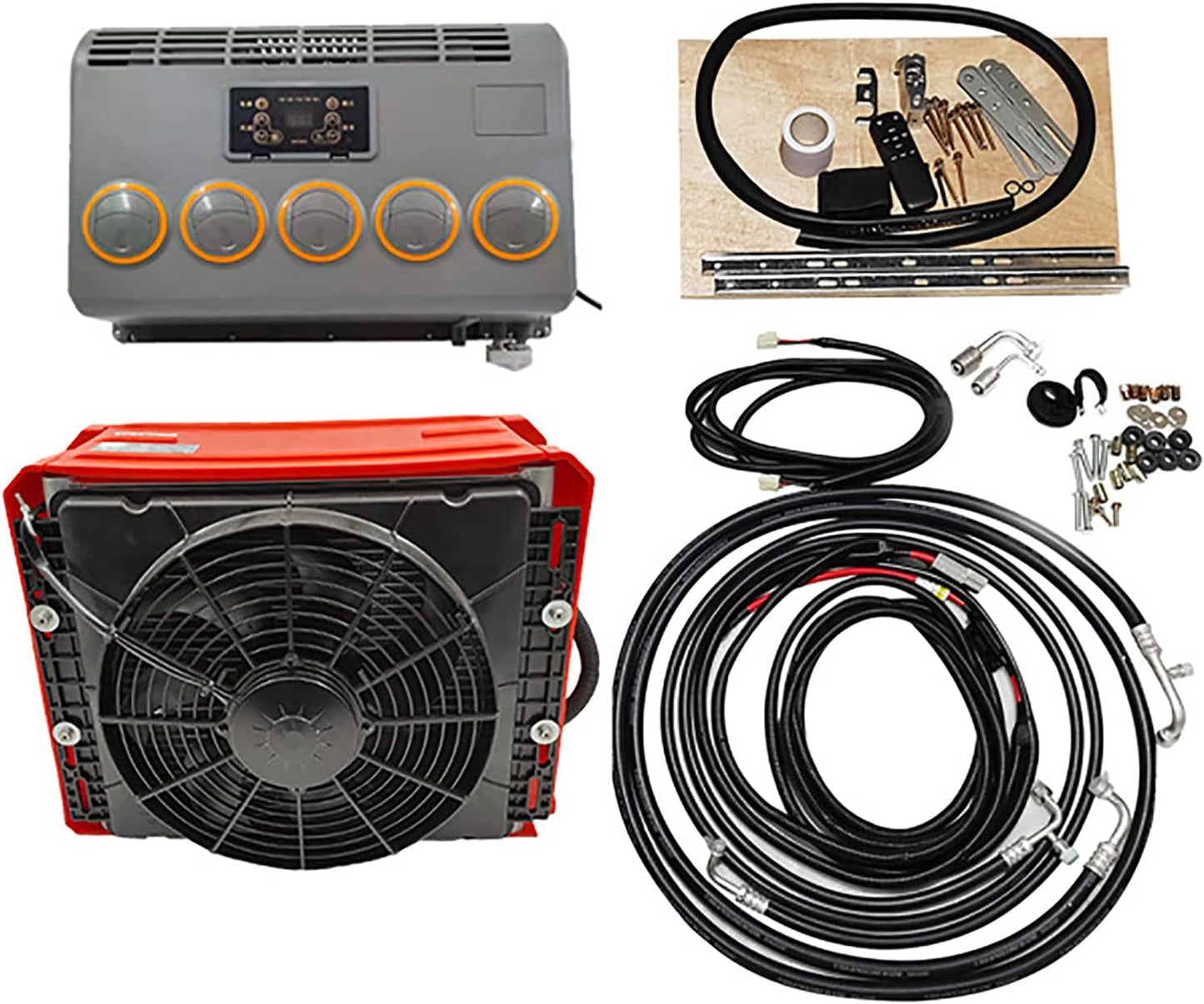  Climatiseur RV 24V Climatiseur Électrique Split Cool Pour Voiture Automobile Excavatrice Tracteur Remorque Camion Industriel Universel
