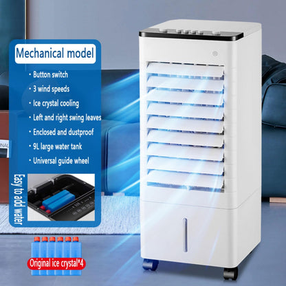 GENERIC Refroidisseur D'air évaporatif Portable Avec Oscillation à 90°, 3 Niveaux De Vitesse, 3 Modes De Fonctionnement, Minuterie De 15 Heures, Réservoir D'eau De 9 Litres Et Télécommande.Idéal Pour Chambre