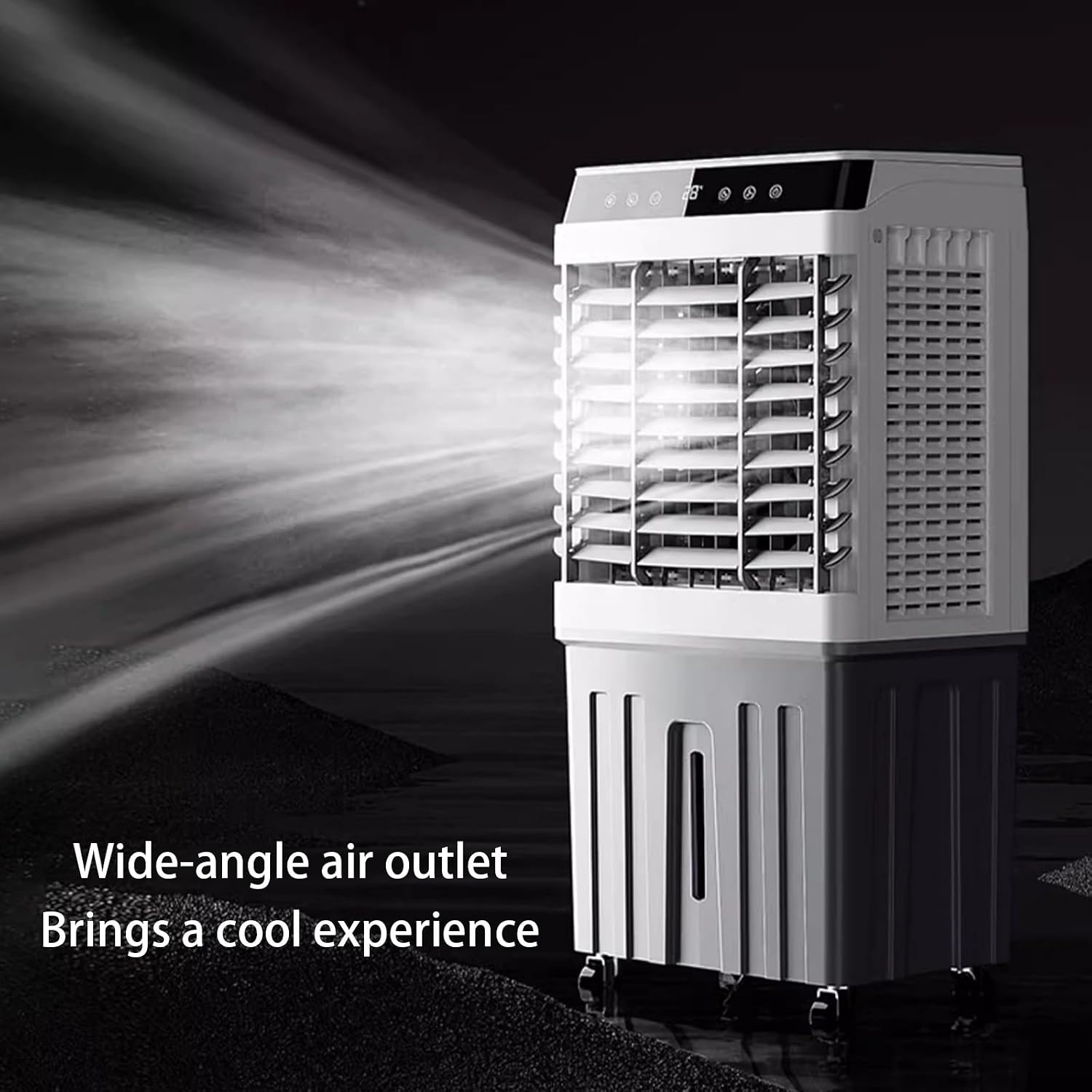  Refroidisseur D'air À Économie D'énergie, Climatiseur 3 En 1 Avec Réservoir D'eau, Minuterie 24 H, 3 Vitesses, Refroidisseur Évaporatif Portable Pour Bureau, Garage