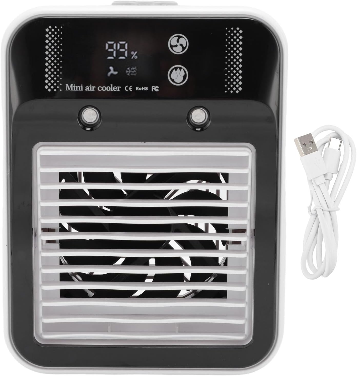  Generic Climatiseur Portable à Affichage Numérique, Refroidissement Efficace à Faible Bruit Pour Dormir