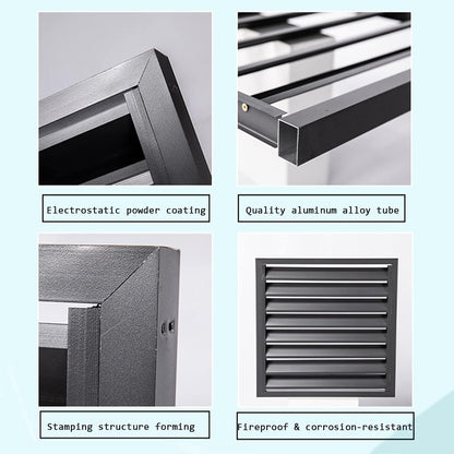 GENERIC Écran De Clôture Pour Climatiseur Extérieur Et Support De Plantes En Alliage D'aluminium Anti-corrosion Pour Unité Extérieure Marron 1,5P – Support De Fleurs Polyvalent Et Couvercle