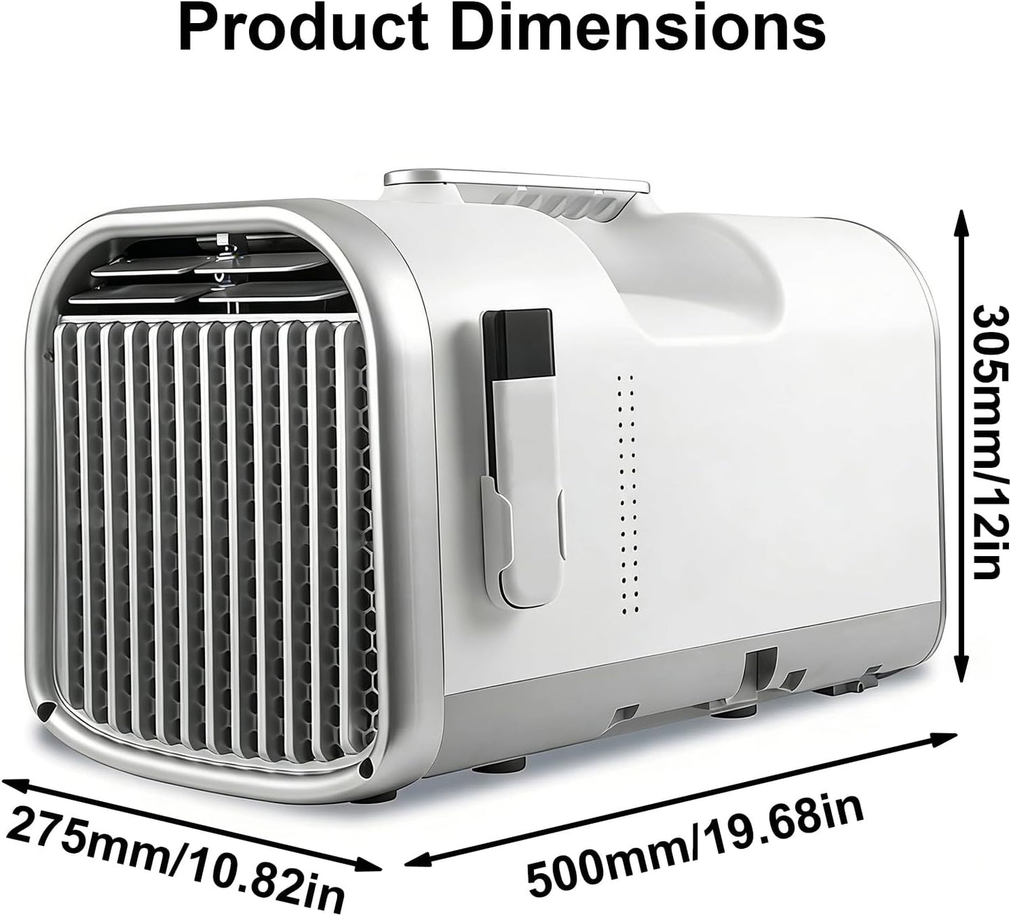 GENERIC Climatiseur Portable Avec Affichage Numérique, Aucune Installation Nécessaire Pour Le Camping Et L'utilisation En Extérieur