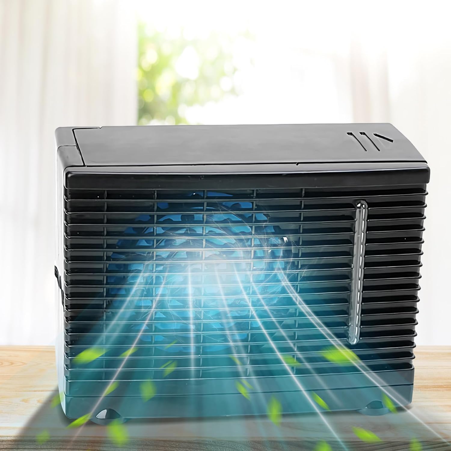  Ventilateur De Climatisation Portable Pour Voiture | Humidificateur Climatiseur Ventilateur Automobile,Rafraîchisseur D'Air Évaporatif 12V Pour Camion Camping-Car Voyage Sous-Sol Chambre Garage
