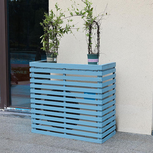  Housse En Bois Pour Climatiseur Extérieur - Protection Durable Avec écran D'intimité Caché - Résistant Aux Intempéries - Élégant Boîtier De Climatiseur Pour Une Utilisation En Extérieur
