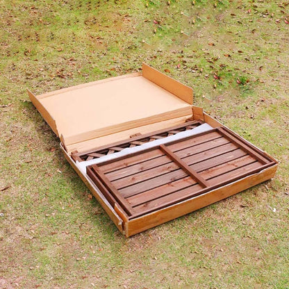  Housse De Protection En Bois Massif Pour Climatiseur Et Garde-corps - 120 X 57 X 100 Cm - Cadre De Protection Pour Volet - Support De Fleurs - Grille De Pompe à Chaleur - Décoration Extérieure Durable