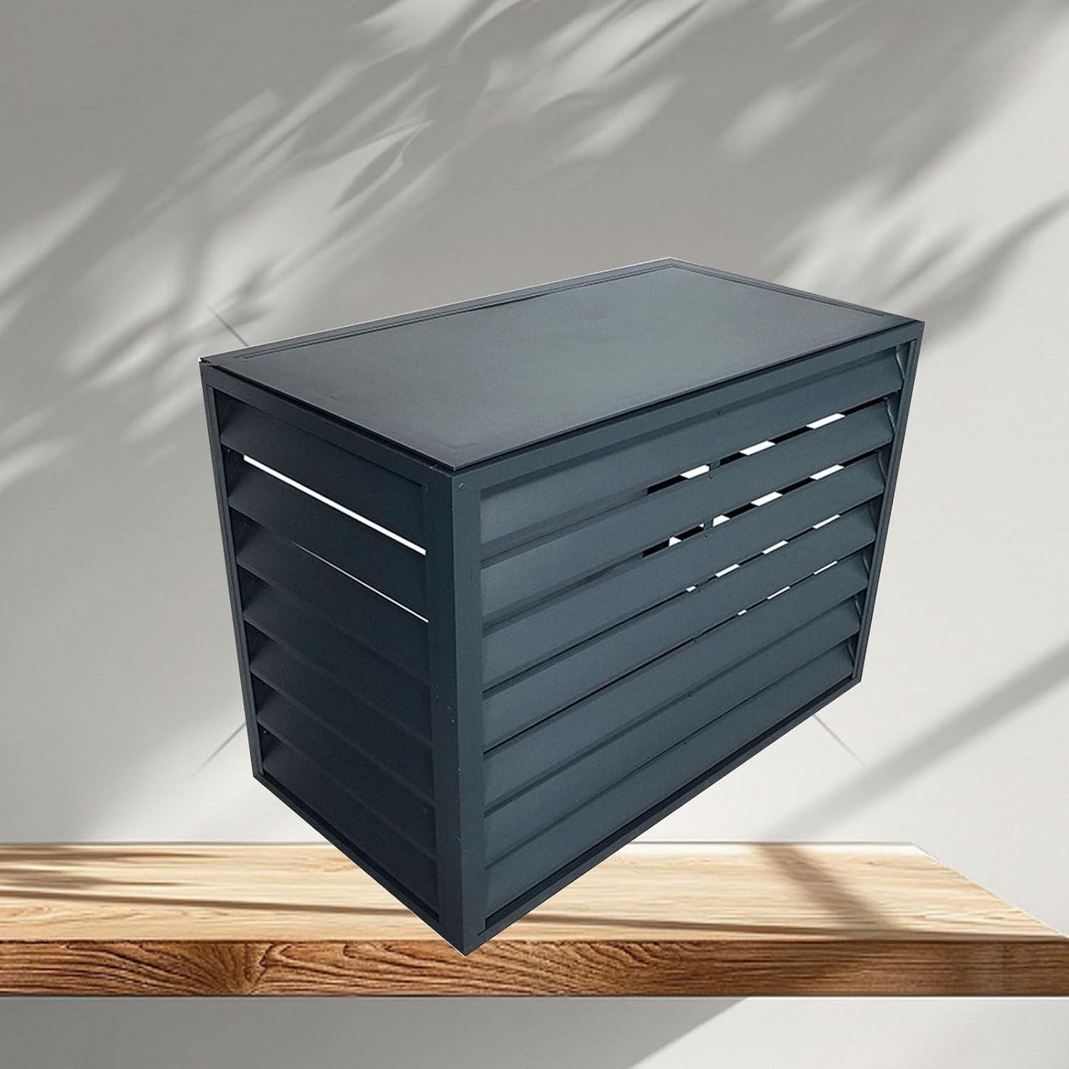 GENERIC Mini Housse De Climatiseur En Aluminium Résistant Aux Intempéries - Protection Contre Les Intempéries - Condensateur AC - Avec Clôture élégante - Matériau Extérieur Pour Une Utilisation En Intérieur