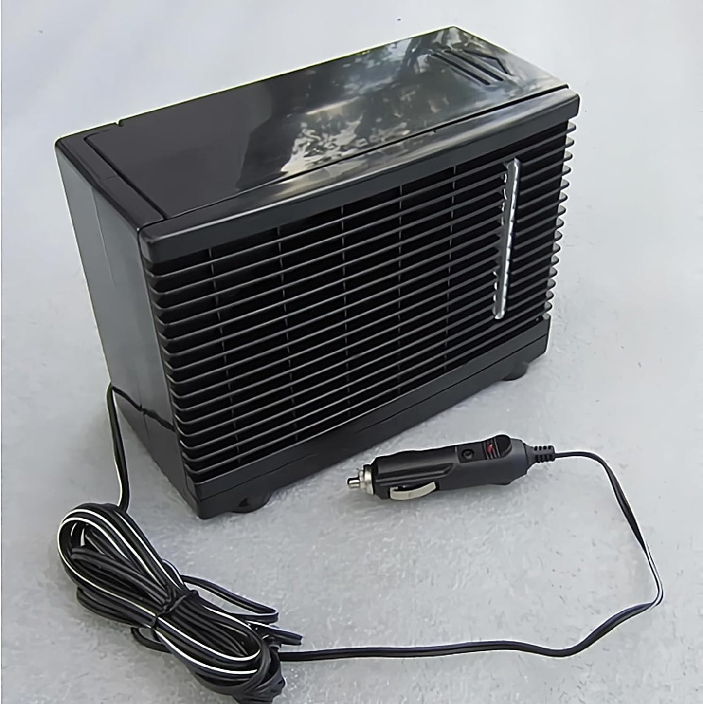  Ventilateur De Climatisation Portable Pour Voiture - Ventilateur Climatiseur Pour Véhicule - Rafraîchisseur D'Air Évaporatif 12V Pour Camion Camping-Car Voyage Sous-Sol Chambre Garage