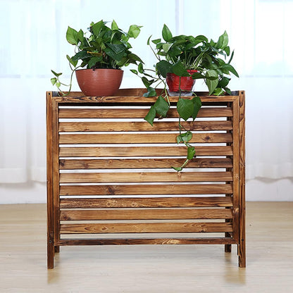 GENERIC Housse De Protection Pour Climatiseur Extérieur Et Pompe à Chaleur – Séparateur De Clôture En Bois Massif, Poubelle Et Support De Fleurs – Grilles De Protection Pour Unités De Climatisation, élégante