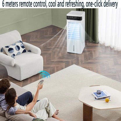 Climatiseur Mobile Climatiseur Portable Silencieux 5L 3 En 1 Refroidisseur D'air Air Climatiseur Ventilateur Minuteur 12H 3 Vitesses 3 Modes Climatiseur Pour Chambre Bureau
