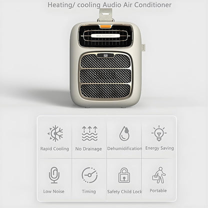  TYH Climatiseur Portable, 5121 BTU, Refroidissement Rapide, Extérieur, AC/DC 24 V, 3 Vitesses De Ventilation, Déshumidification, Faible Consommation 500 W, Idéal Pour Tente De Camping