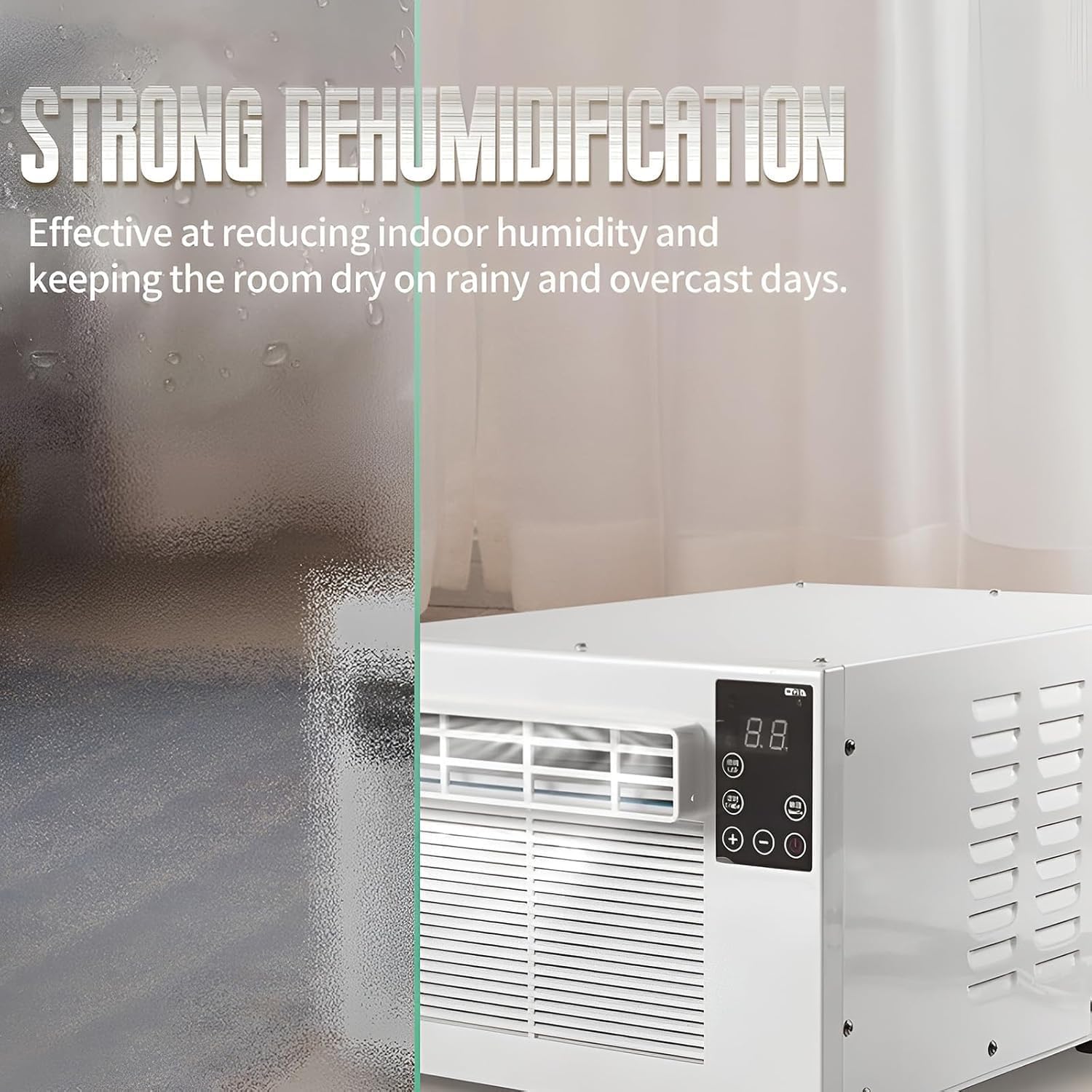  Climatiseur Portable, Refroidisseur Personnel 550W Et Déshumidificateur Pour Les Chambres Jusqu'à 5m2.Énergie Efficace, Fonctionnement Silencieux Avec Télécommande.Idéal Pour Chambre à Coucher, Dortoi