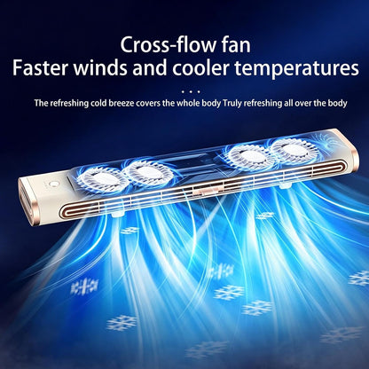  Ventilateur Climatiseur Pour Chambre | Mini Appareil USB Rechargeable Portable Sans Pale | Climatiseur De Bureau | Pour Bureau Maison Voiture Camping Intérieur Voyage Camping-Car Garage