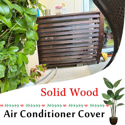 GENERIC Housse De Climatiseur D'extérieur En Bois Massif Anti-corrosion Design élégant Pour Cacher Les Unités De Climatisation Et Le Stockage Des Plantes – Protection Résistante Aux Intempéries Pour Une