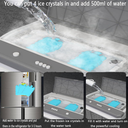 GENERIC Climatiseur Portable 3 En 1 Avec Oscillation à 120°, Minuterie 12 H Pour Arrêt Automatique Intelligent, Grand Réservoir D'eau, Unité De Refroidissement Sans Tuyau, Unité De Climatisation Pou