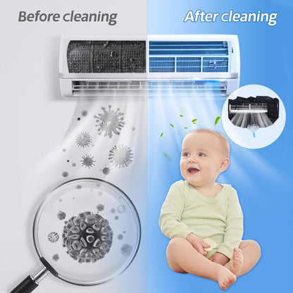  Kit Nettoyage Climatiseur Mural，Kit Nettoyage Climatisation Split，Nettoyage Climatisation Split，Bâche Nettoyage Clim(15 Pièces, Noir, Grande Taille : 94-132 Cm/37,4-51,18 Pouces)