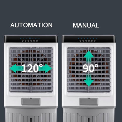 GENERIC Refroidisseur D'air évaporatif 4L, Ventilateur Portable à Télécommande Avec Paquets De Glace, Liquide De Refroidissement Personnel Silencieux Pour Le Dortoir De Bureau à Domicile, 12H Minuterie Et Rou