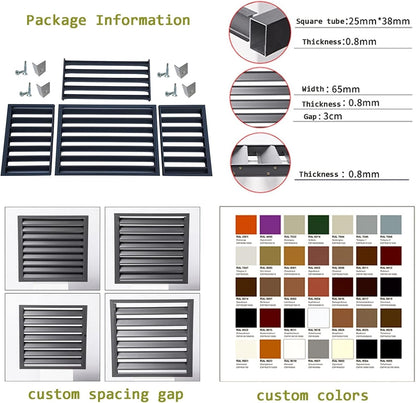  Protection Contre Les Intempéries Pour Climatiseur Extérieur En Aluminium - Protection Contre Les Intempéries Pour Unités Centrales De Climatisation - Boîtier Autonome élégant Pour Poubelles Et Unités