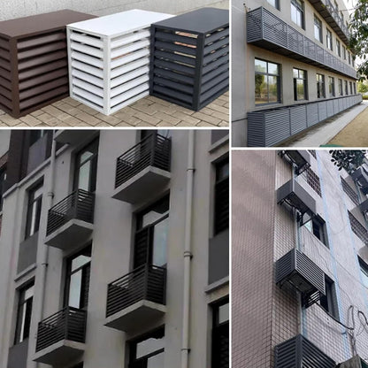  Housse De Protection En Aluminium Pour Climatiseur Mini-Split - Protection De L'unité Extérieure, Protection De La Pompe à Chaleur, Protection Résistante Aux Intempéries,