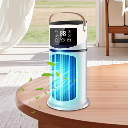  Climatiseur Ventilateur,Climatiseur Mobile Pour Intérieur - Réglable Avec Éclairage LED Pour Chambre Bureau Dortoir Sommeil Et Travail