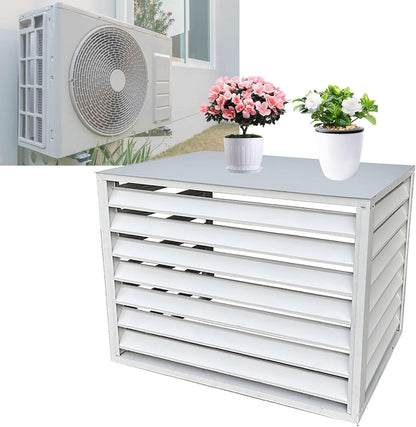 GENERIC Housse De Protection Pour Climatiseur Extérieur – Protection Imperméable En Aluminium Pour Unité De Climatisation Idéale Pour Une Utilisation En Extérieur, Empêche L'accès Des Animaux Et Les Débris
