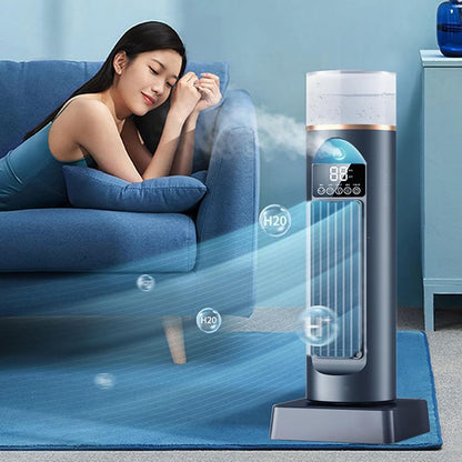  Ventilateur D'air Froid – Climatiseur Portable | Humidificateur à Vitesses Réglables, Refroidisseur D'espace Personnel Portable Pour La Maison, La Chambre, Le Salon, Le Garage, Le Camping