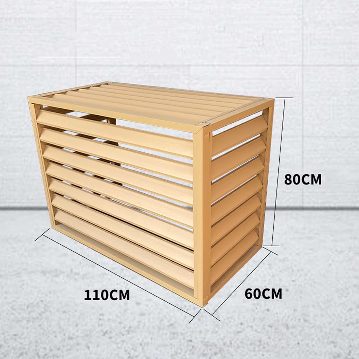 GENERIC Couverture Pour écran Clôture Climatiseur Extérieur - Grande Grille à Persiennes Aluminium Résistante Aux Intempéries, Couvertures Climatiseur Central Pour Unités, Boîtier Autoportant Pour Couvrir