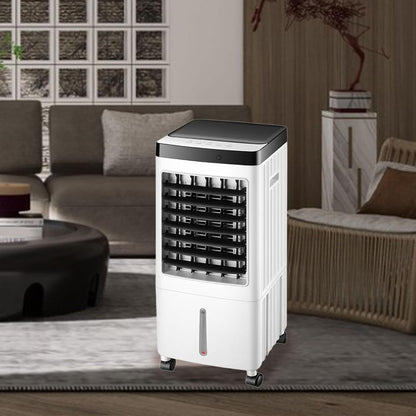 GENERIC Refroidisseur D'air Portable Avec Humidificateur, Ventilateur D'évaporation à 3 Vitesses Pour Le Bureau à Domicile, Minuterie De Télécommande, Dispositif De Refroidissement Silencieux Avec Roues Et Bo