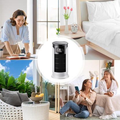  Ventilateur AC,Ventilateur Personnel Rafraîchisseur D'Air Évaporatif | Ventilateur Personnel Évaporatif Silencieux USB Vitesses Réglables Pour Table Et Chevet