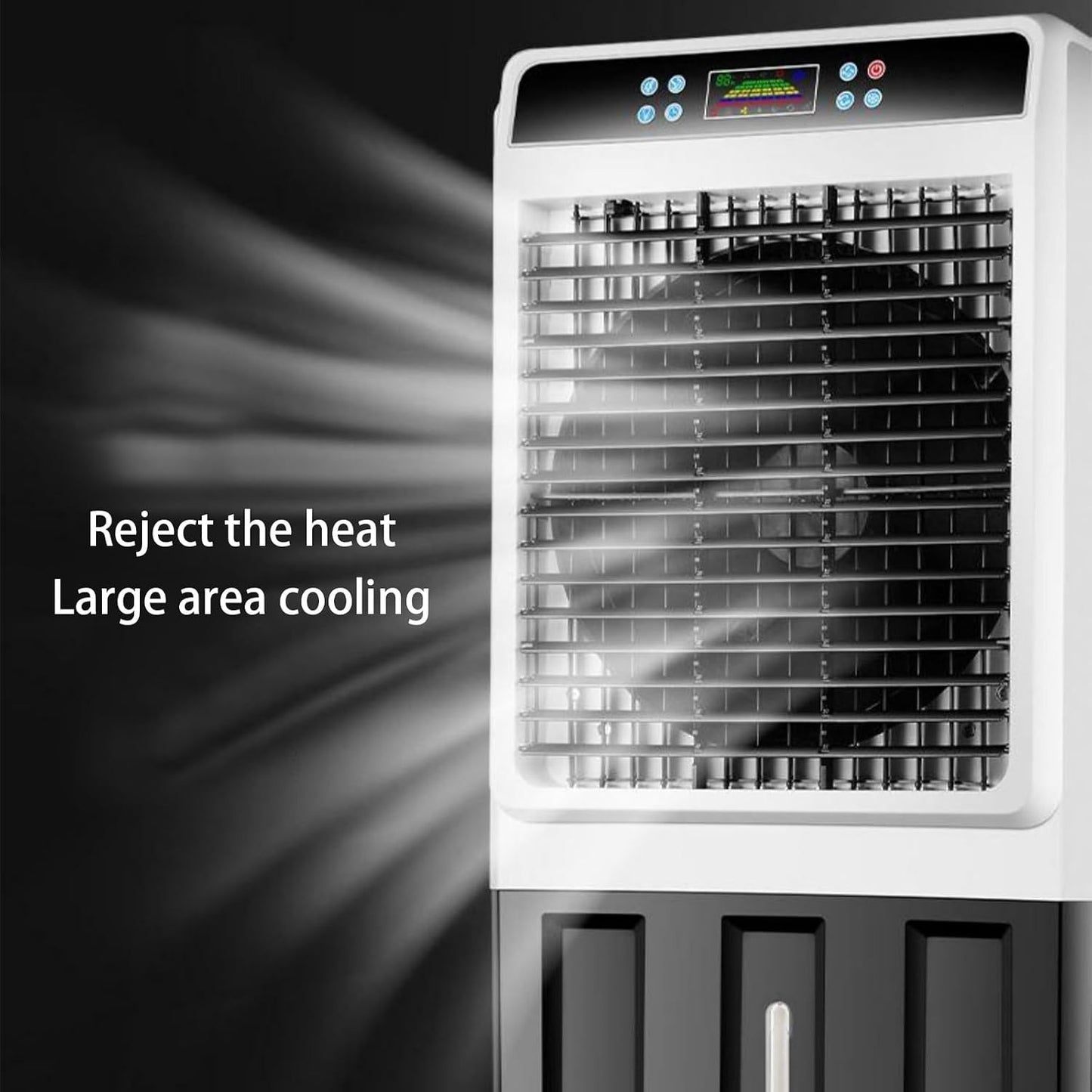  Climatiseurs Portables, Refroidisseur D'air Par Évaporation Avec Télécommande Et Réservoir D'eau, Refroidisseur Personnel Pour Chambre, Bureau, Famille